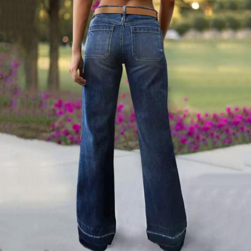 📢📢44% OFF!! ⏰Retro flared jeans for women with pockets