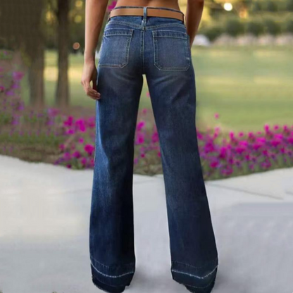 📢📢44% OFF!! ⏰Retro flared jeans for women with pockets