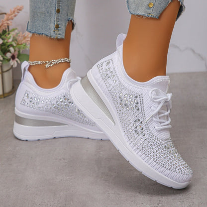 ⏳Time-Limited Special⏰Rhinestones-Embellished Breathable Mesh Sneakers