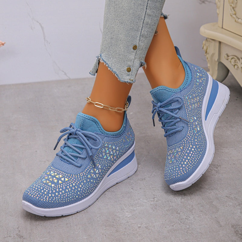 ⏳Time-Limited Special⏰Rhinestones-Embellished Breathable Mesh Sneakers