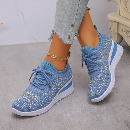 ⏳Time-Limited Special⏰Rhinestones-Embellished Breathable Mesh Sneakers