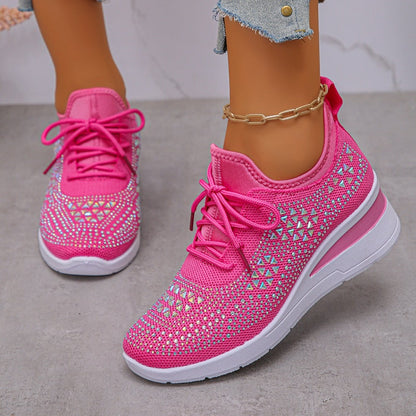 ⏳Time-Limited Special⏰Rhinestones-Embellished Breathable Mesh Sneakers