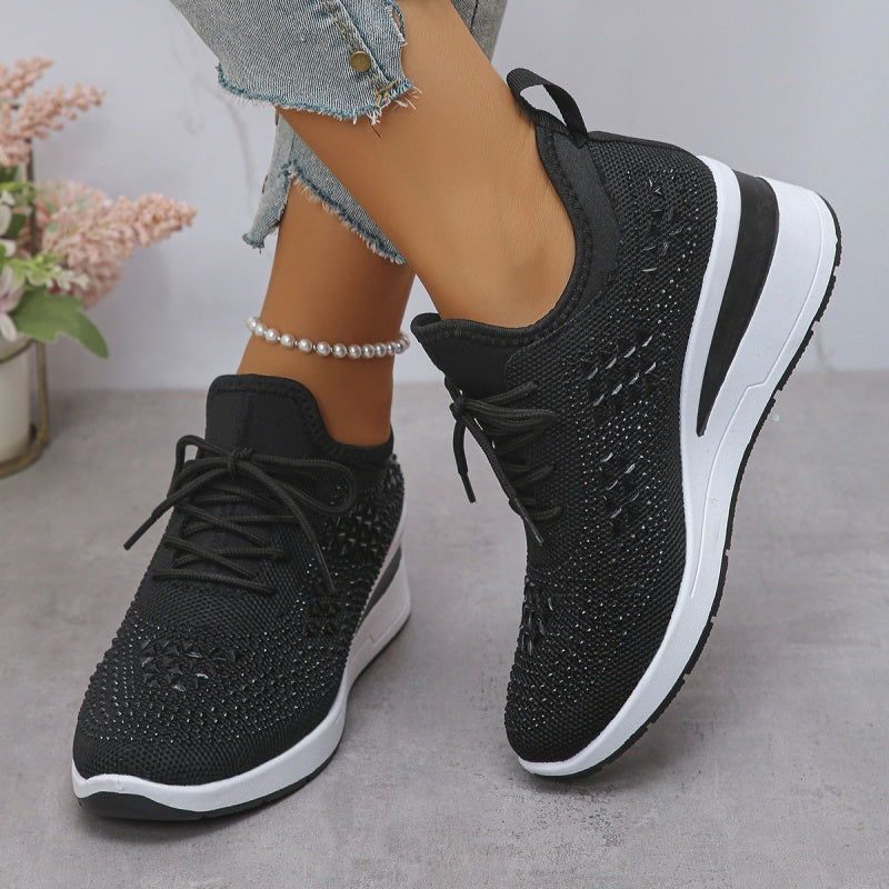 ⏳Time-Limited Special⏰Rhinestones-Embellished Breathable Mesh Sneakers