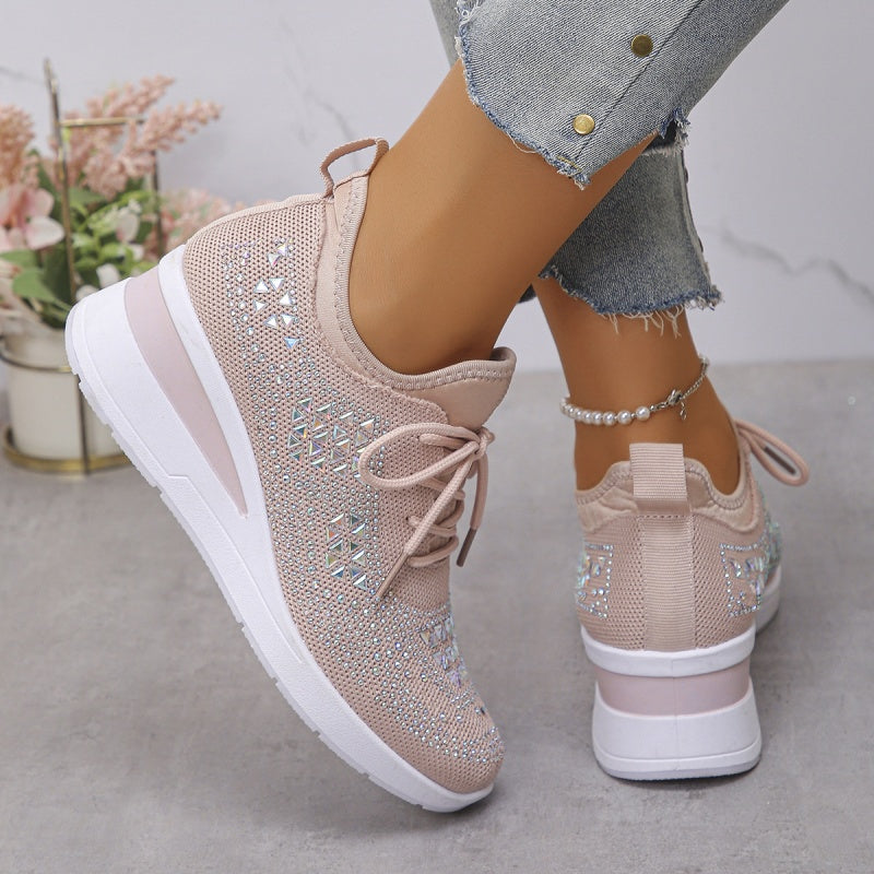 ⏳Time-Limited Special⏰Rhinestones-Embellished Breathable Mesh Sneakers