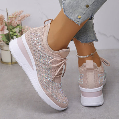 ⏳Time-Limited Special⏰Rhinestones-Embellished Breathable Mesh Sneakers