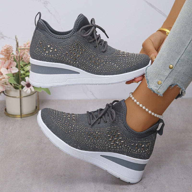 ⏳Time-Limited Special⏰Rhinestones-Embellished Breathable Mesh Sneakers