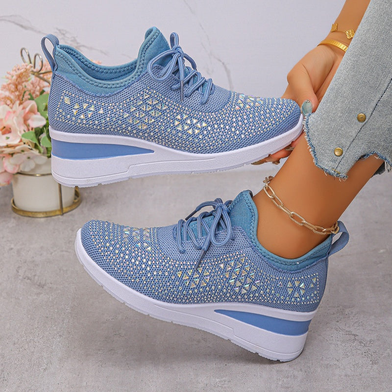 ⏳Time-Limited Special⏰Rhinestones-Embellished Breathable Mesh Sneakers