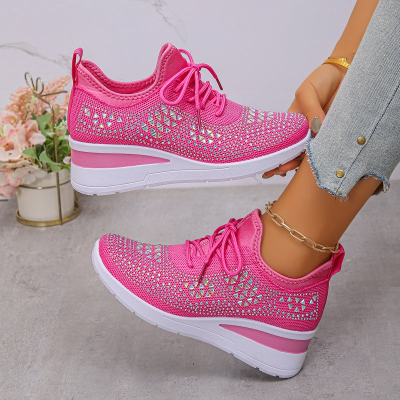 ⏳Time-Limited Special⏰Rhinestones-Embellished Breathable Mesh Sneakers