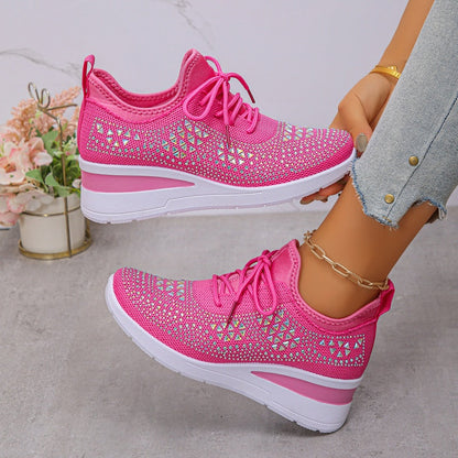 ⏳Time-Limited Special⏰Rhinestones-Embellished Breathable Mesh Sneakers