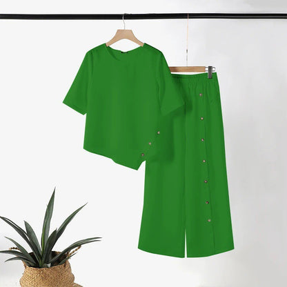 Asymmetric Hem Two-Piece Set