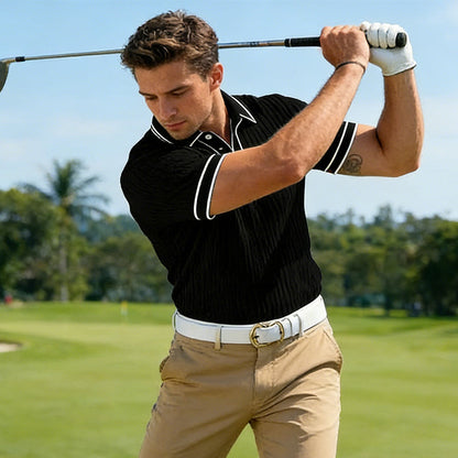 👕 44% OFF NOW! ☀️ Casual Short Sleeve Polo Shirt – Breathable Polyester, Modern Fit & Perfect for Relaxed Days 🏖️