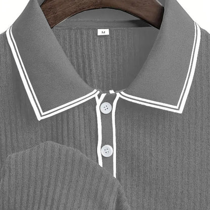 👕 44% OFF NOW! ☀️ Casual Short Sleeve Polo Shirt – Breathable Polyester, Modern Fit & Perfect for Relaxed Days 🏖️