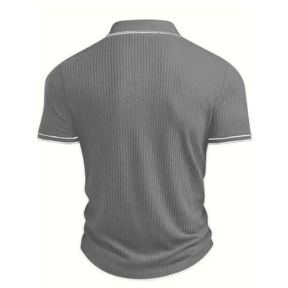 👕 44% OFF NOW! ☀️ Casual Short Sleeve Polo Shirt – Breathable Polyester, Modern Fit & Perfect for Relaxed Days 🏖️