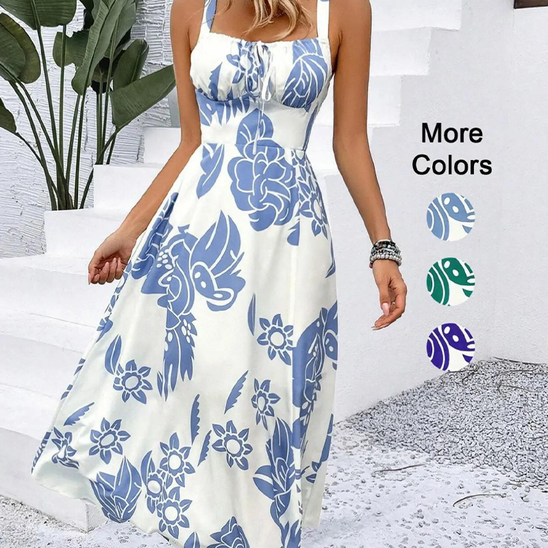 Floral Spaghetti Strap Dress