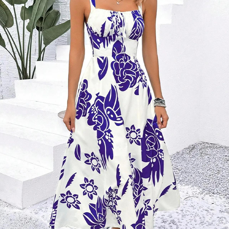 Floral Spaghetti Strap Dress