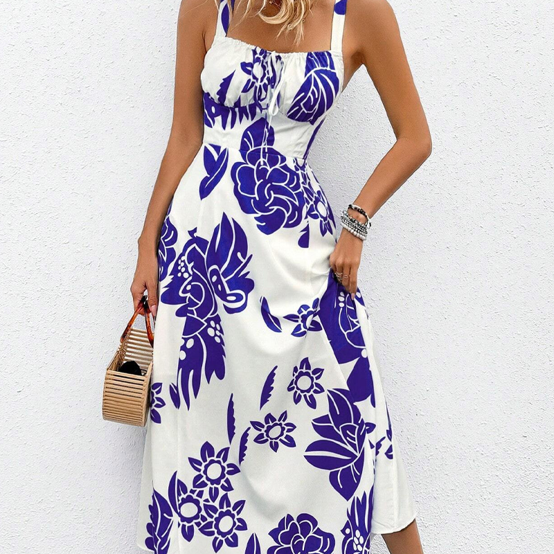 Floral Spaghetti Strap Dress