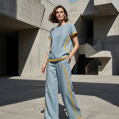 Women's Contrast Trim Co-ord Set