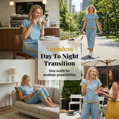 Women's Contrast Trim Co-ord Set