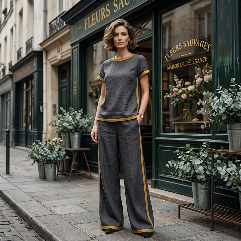 Women's Contrast Trim Co-ord Set