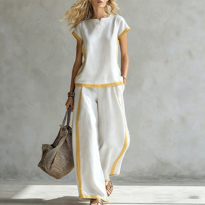 Women's Contrast Trim Co-ord Set