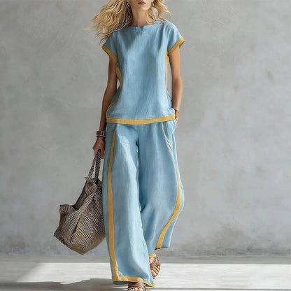 Women's Contrast Trim Co-ord Set