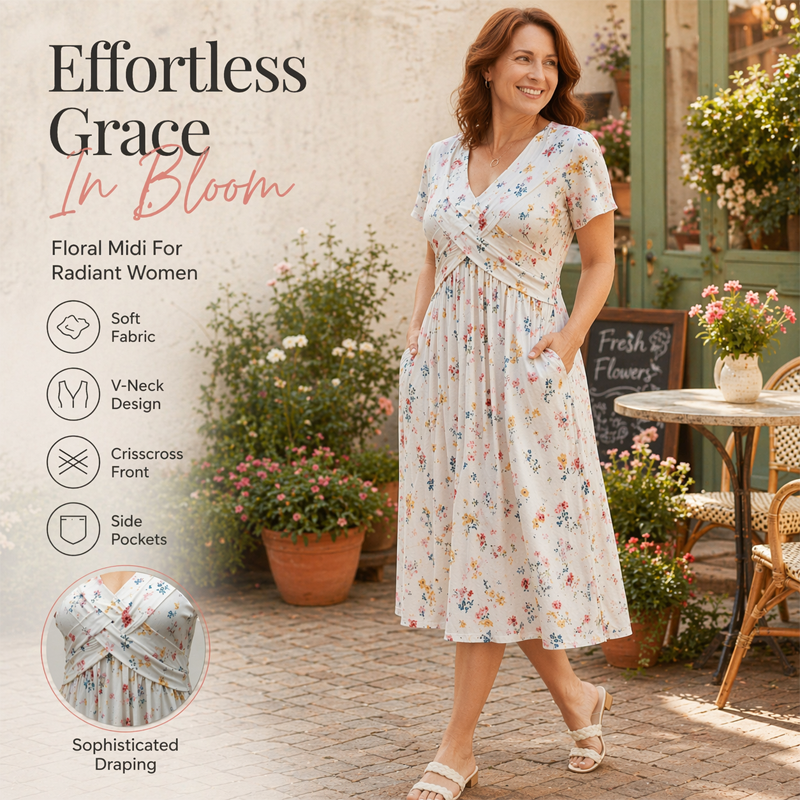 JUNE | FLORAL TWIST DRESS