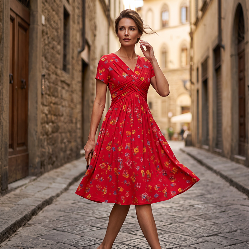 JUNE | FLORAL TWIST DRESS