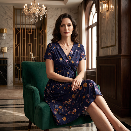 JUNE | FLORAL TWIST DRESS