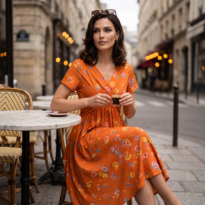 JUNE | FLORAL TWIST DRESS
